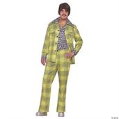 70'S Plaid Leisure Suit Costume
