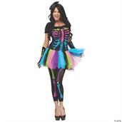 Funky Punk Bones Adult Plus Size  Costume