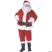 Santa Suit Complete Velour Costume