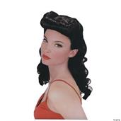 Pin Up Babe Black Wig