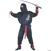 Printed Gold Dragon Ninja Adult Costume