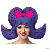 Bouffant Purple Comic Wig