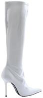 Emma Knee Length White Boots