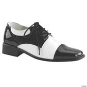Men's Oxford Black And White Shoes
