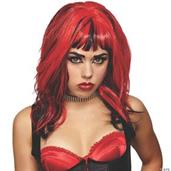 Wig Hard Rockin Witch Black Red