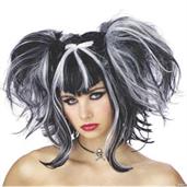 Bad Fairy Black White Wig