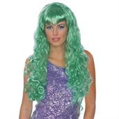 Mermaid Green Wig