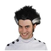 Mad Science Black With White Stripe Wig