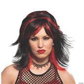 Wig Rocker Unisex  Black /Red