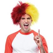 Sports Fun Wig Burgundy Gold
