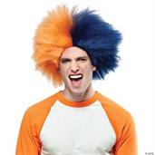 Sports Fun Wig Navy Blue Orang