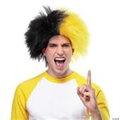 Sports Fun Wig Black Gold