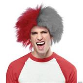 Sports Fun Wig Red Grey
