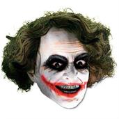 Joker 3/4 Vinyl Mask With  Hair