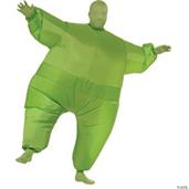 Green Inflatable Adult Skin Suit