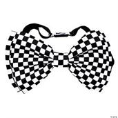 Bow Tie White/Black Check