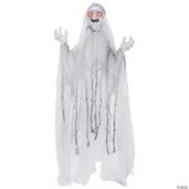 Spinning White Witch 5 Ft Decoration