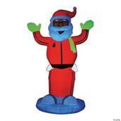 Airblown Neon Animated Santa Decoration
