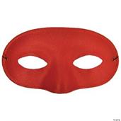 Satin Red Half Mask
