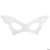 Bat Mask Sequin White