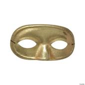 Half Domino Mask Metallic Gold