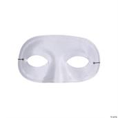 Half Domino White Mask