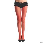 Mesh Pantyhose Red
