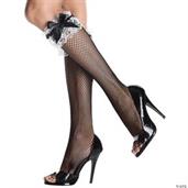 Fishnet Knee Highs Ruffle Top