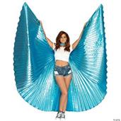 Metallic Pleated Wings 360 Deg