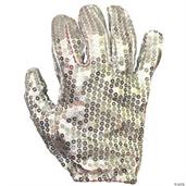 White Sequin Glove Accessory