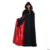 Deluxe female Cape Black/Red Costume