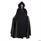 Deluxe female Cape Black/Black Costume