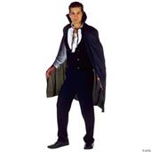 Cape Black Stand Up Collar Costume