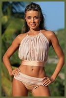 La Mademoiselle Swimwear Pleated Beigetan