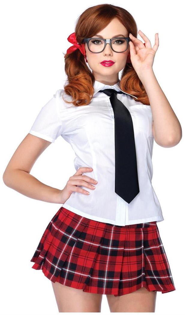 Party tgirl glasses schoolgirl