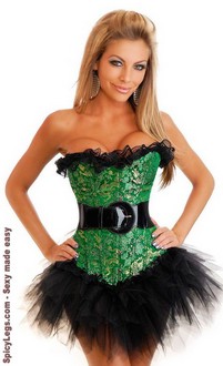 Green With Envy Corset and Pettiskirt