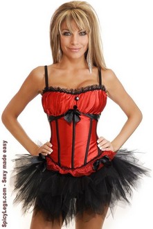 Peasant Princess Burlesque Corset and Pettiskirt