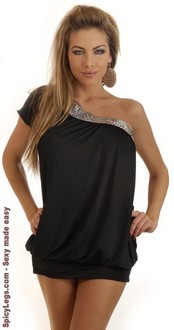 Black Grecian Goddess Mini Dress